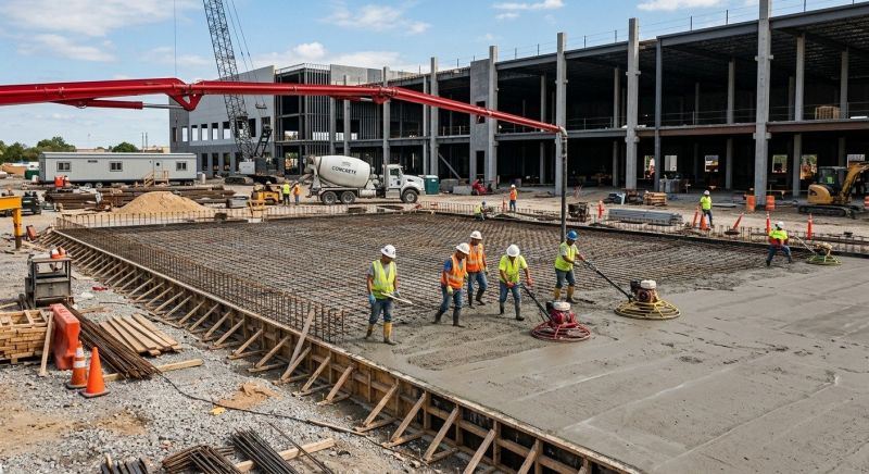 Commercial Slab Construction in Grand Junction, CO