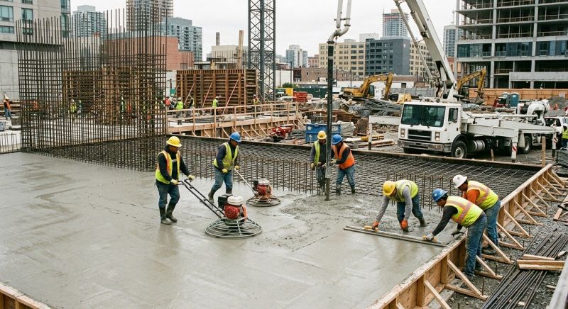 Commercial Slab Installation in Williamsburg, VA