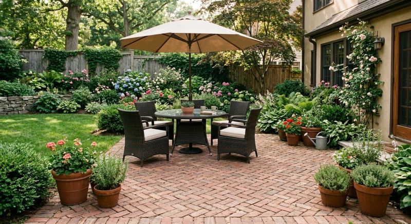 Patio Brick Installation in Burlington, VT